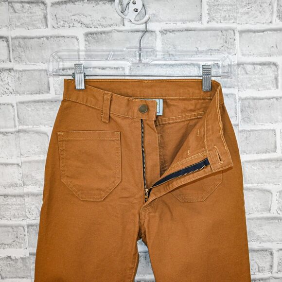 LYKKE WULLF Women's PErfected Ranch Pant Organic Cotton canvas Honey sz 0 - Picture 5 of 8